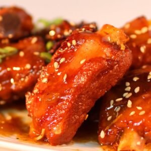 Barbecued Spare Ribs with Sweet & Sour Sauce
